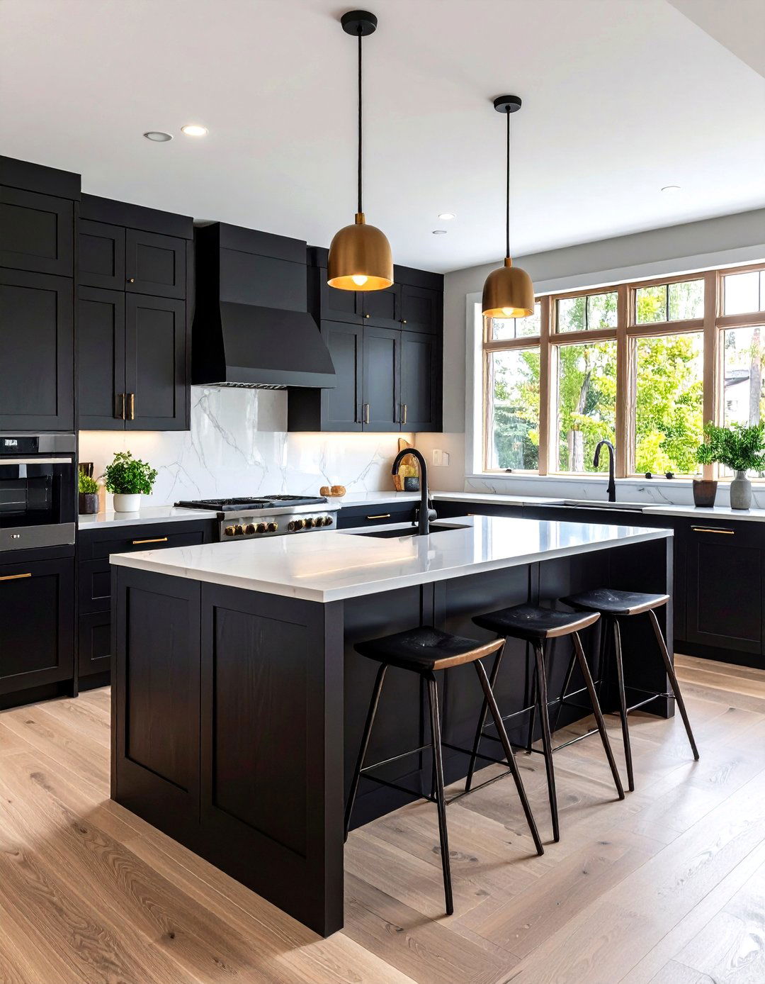 Two Tone Black Kitchen Island - 24 Black Kitchen Islands
