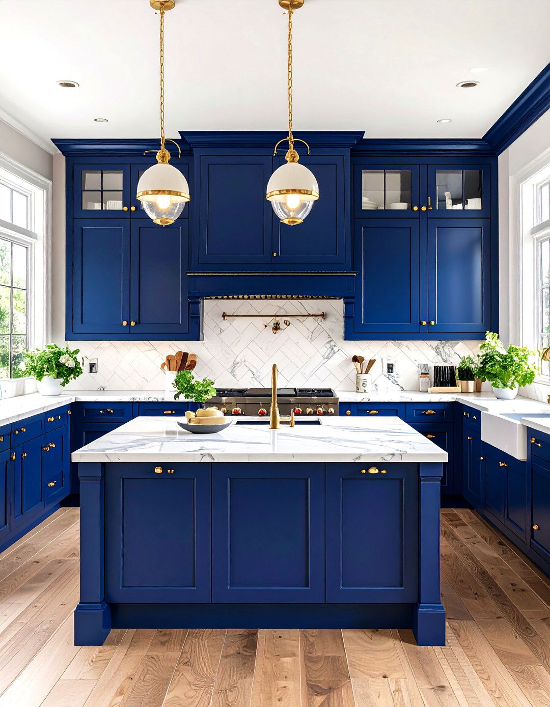 Two Tone Cabinet Color Scheme - 24 Victorian Kitchen Ideas