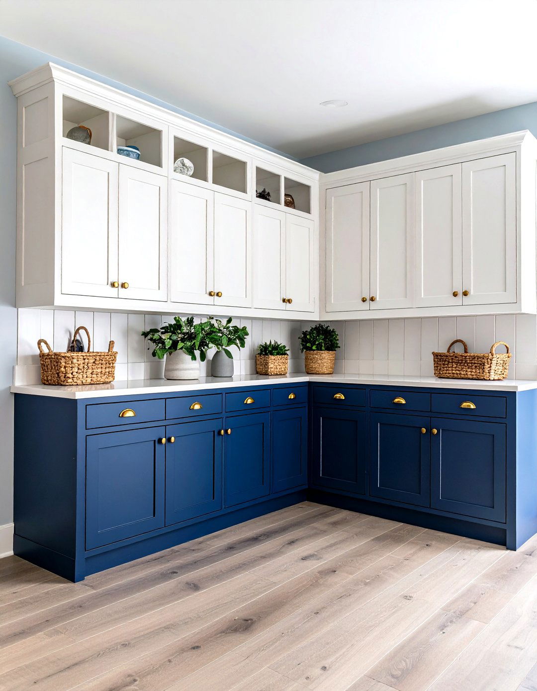 Two Tone Cabinet Design Scheme