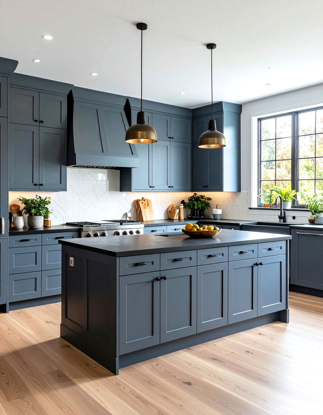 Two Tone Cabinet Kitchen Configuration - 24 Kitchen With Gray Cabinets And Black Countertops Ideas