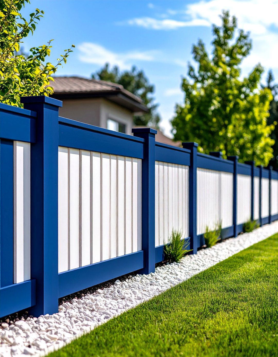 Two Tone Color Block Applications - 24 Fence Painting Ideas
