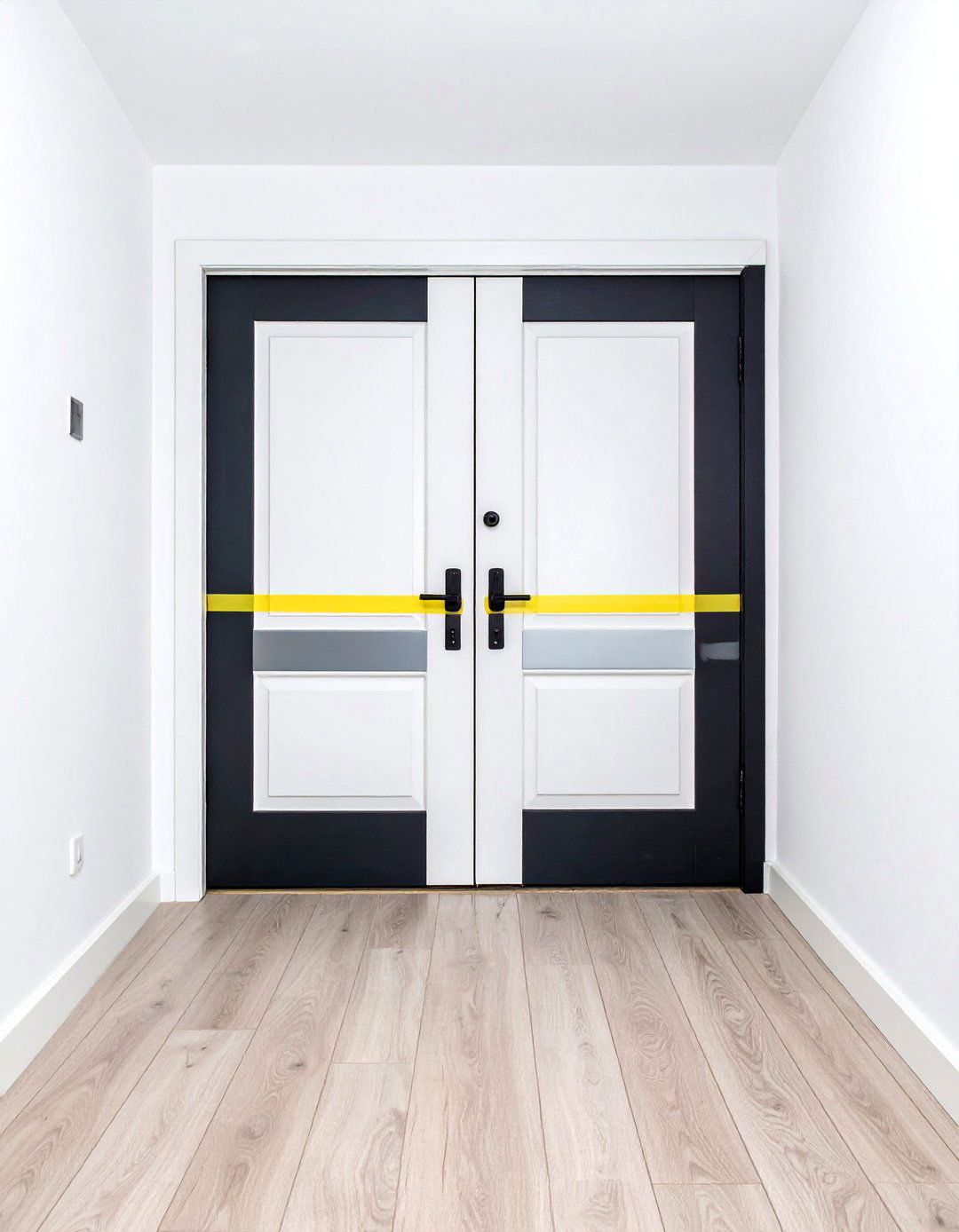 Two Tone Door Design - 24 Door Painting Ideas