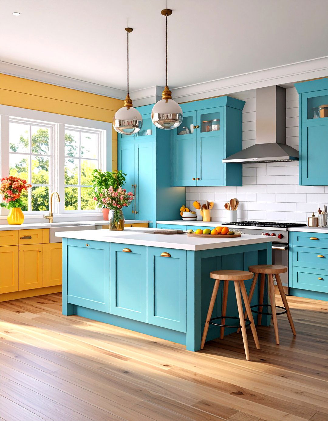 Two Tone Shiplap Color Blocking - 24 Shiplap Backsplash Ideas for Your Kitchen