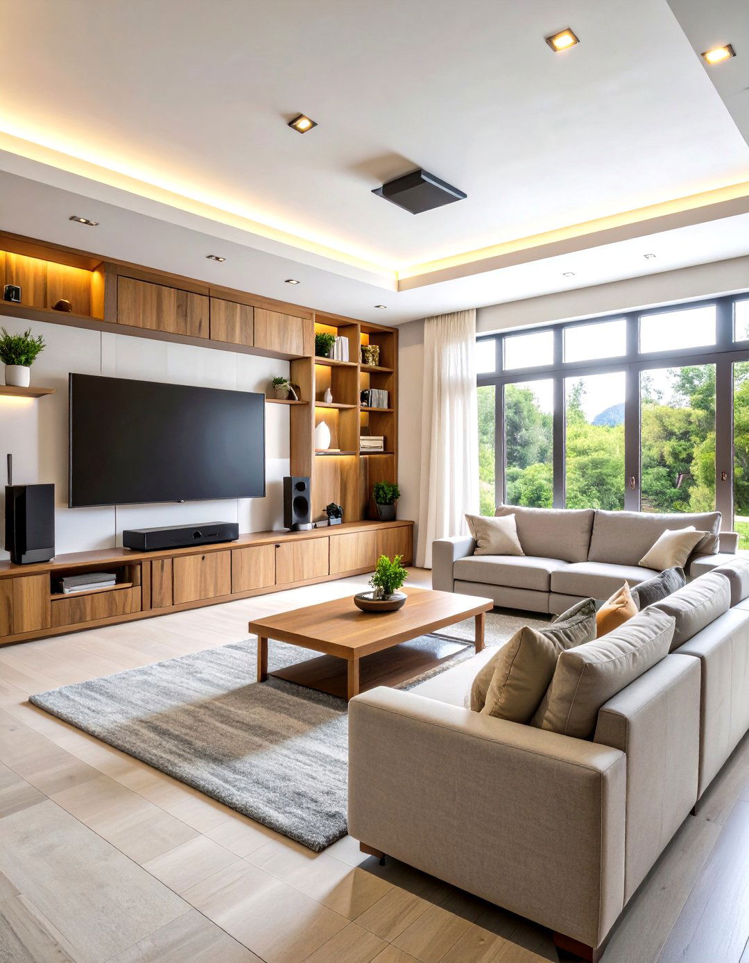 Ultra Compact Corner Theater Setup - 24 Small Media Room Ideas