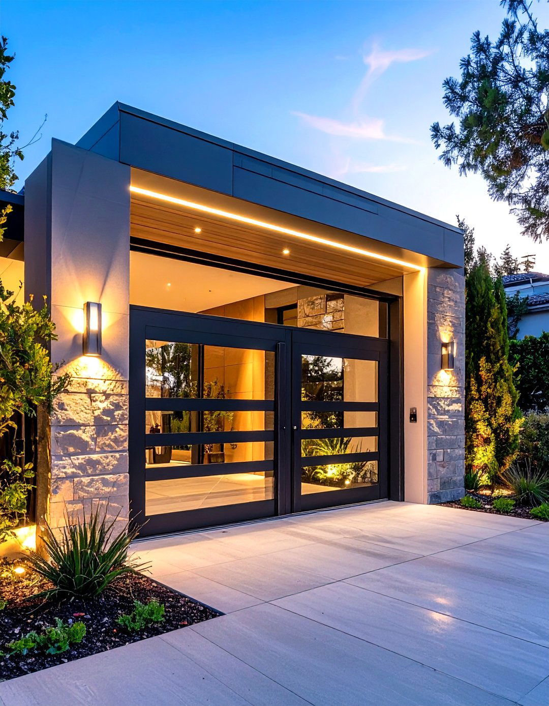 Ultra Modern Cantilever Sliding Gate - 24 Front Gate Ideas