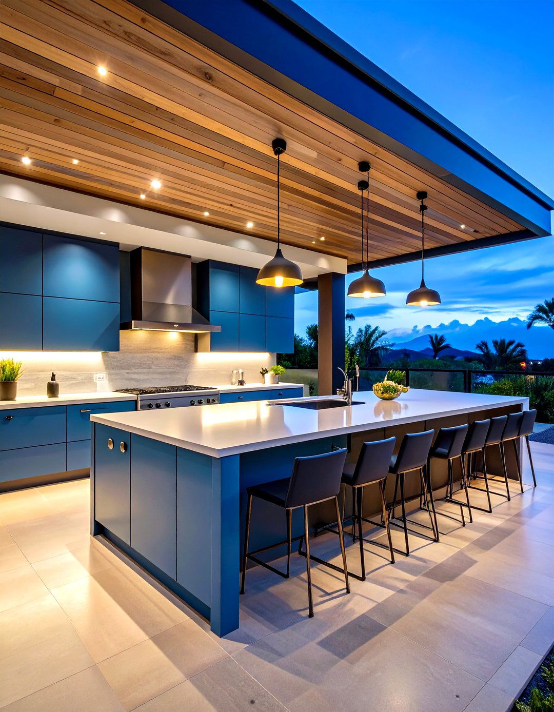 Ultra Modern Minimalist Lanai Kitchen - 24 Lanai Kitchen Ideas