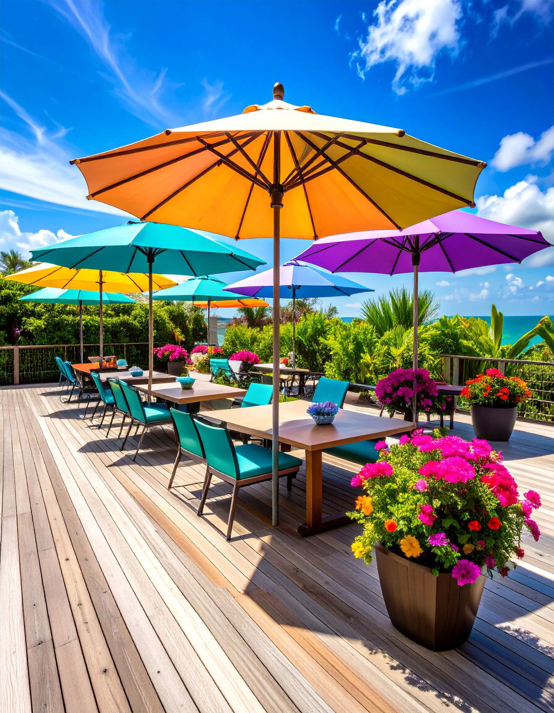 Umbrella and Parasol Privacy Zones - 24 Deck Privacy Ideas
