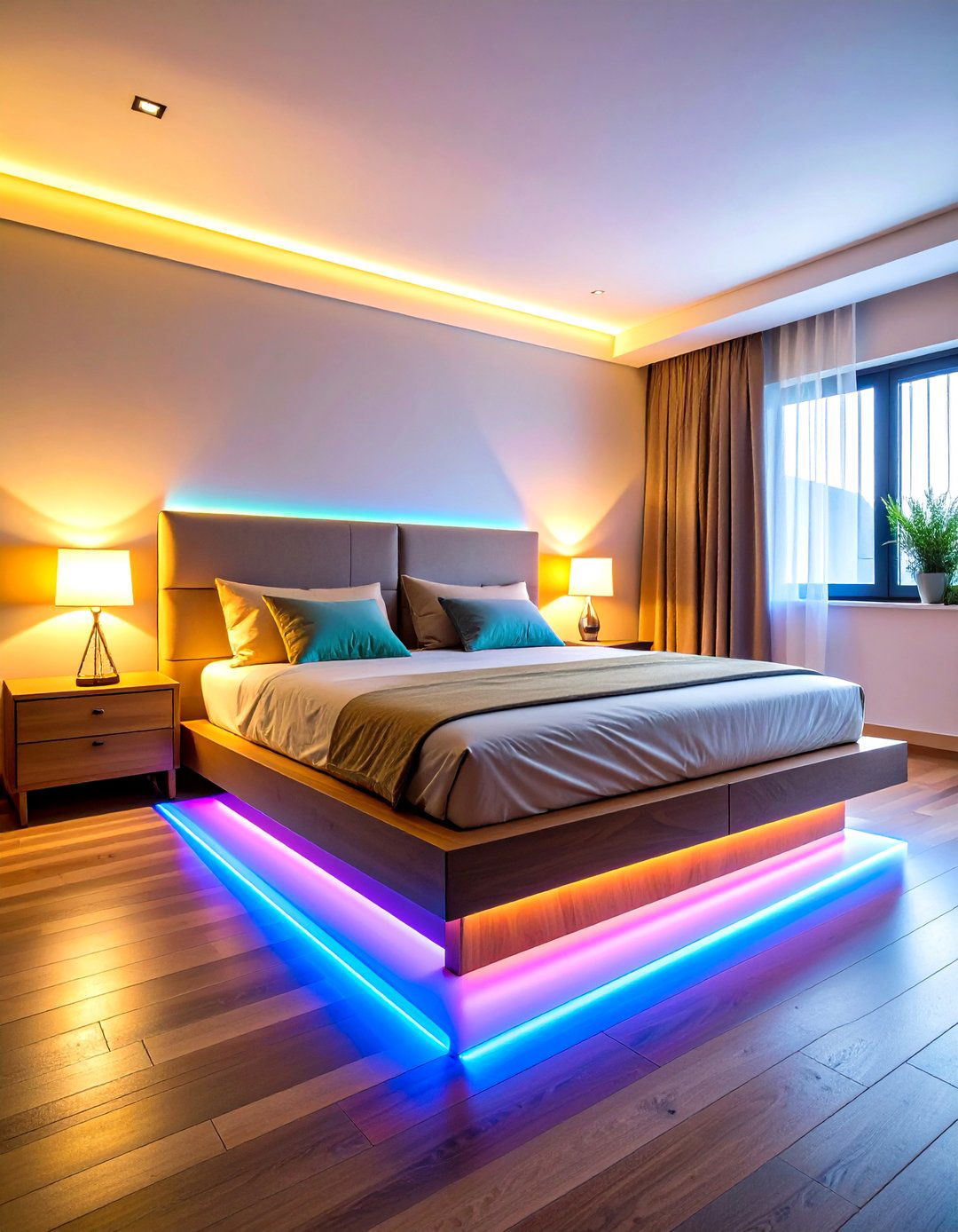 Under Bed Ambient Lighting - 24 Bedroom Lighting Ideas