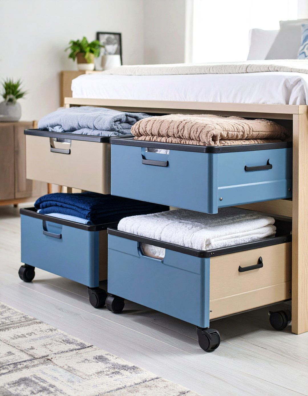 Under Bed Storage Container Solutions - 24 Blanket Storage Ideas