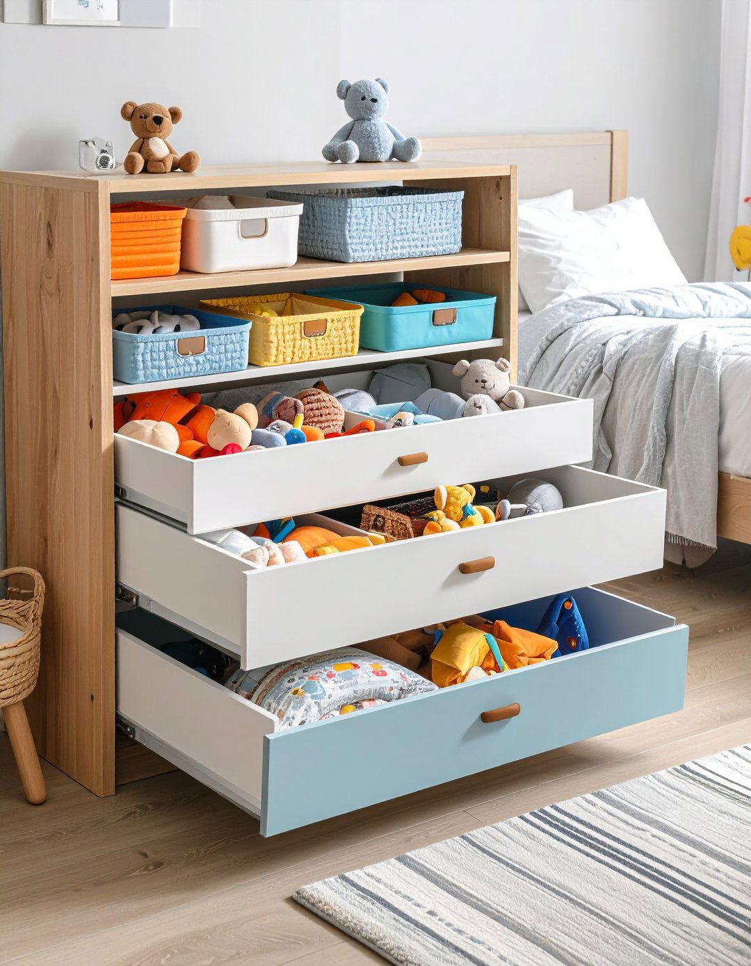 Under Bed Storage Drawers - 24 Playroom Storage Ideas