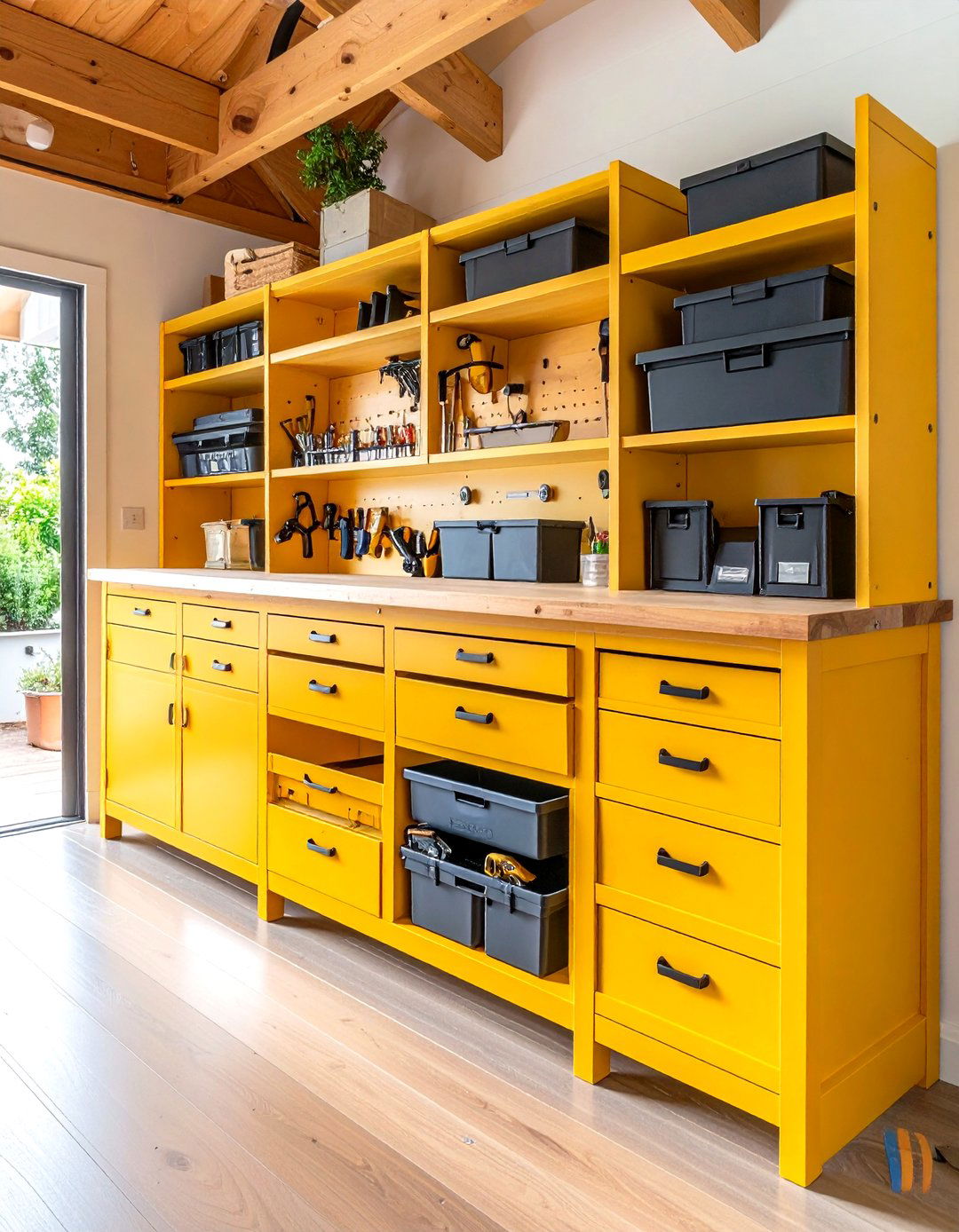 Under Bench Storage Shelving - 24 Shed Shelving Ideas