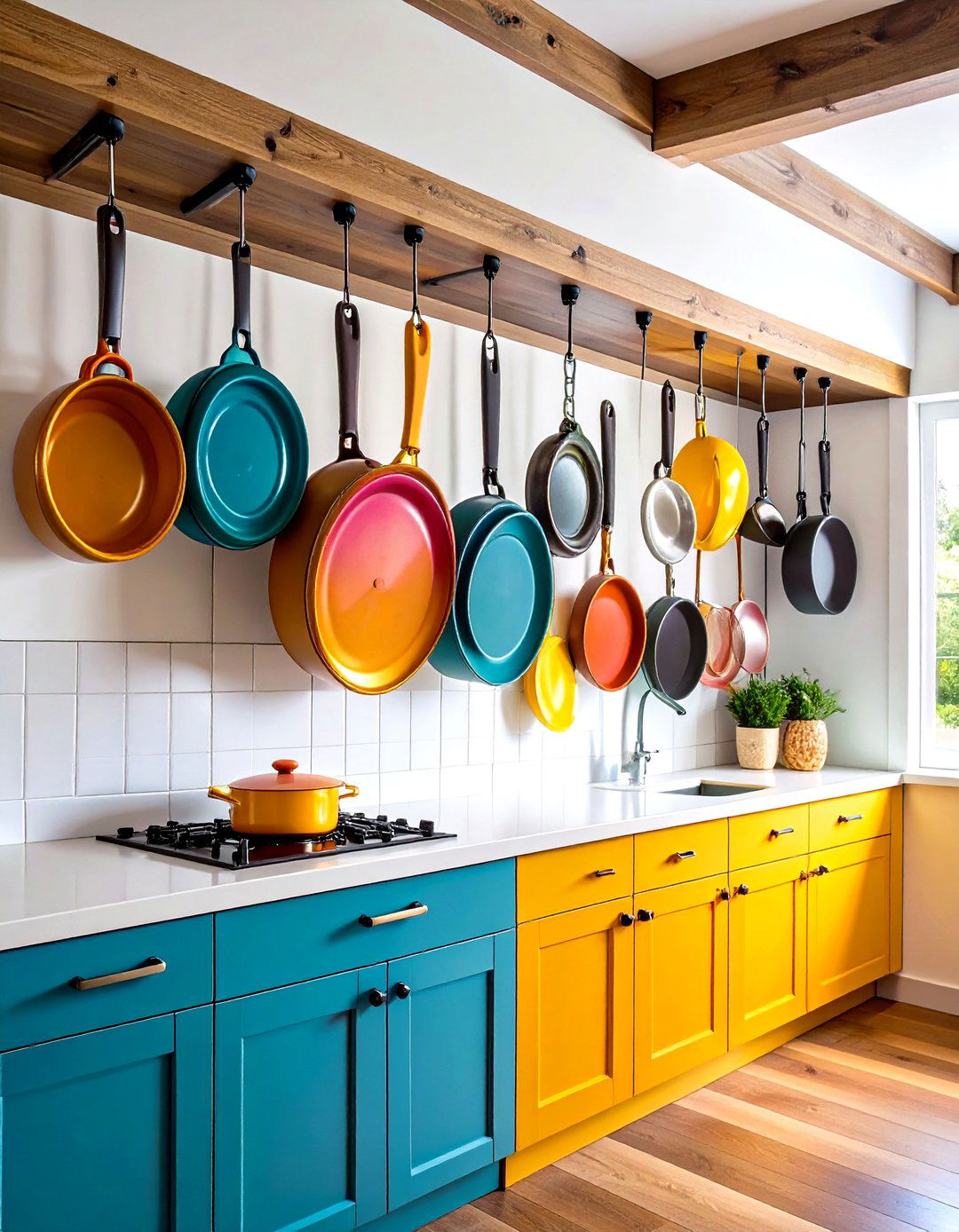 Under Cabinet Hook Systems - 24 Pots and Pans Storage Ideas