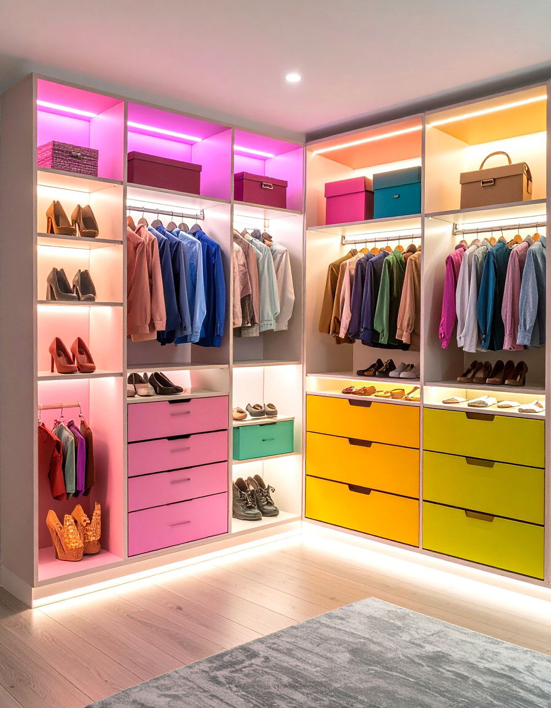 Under Cabinet LED Closet Lighting - 24 Closet Lighting Ideas