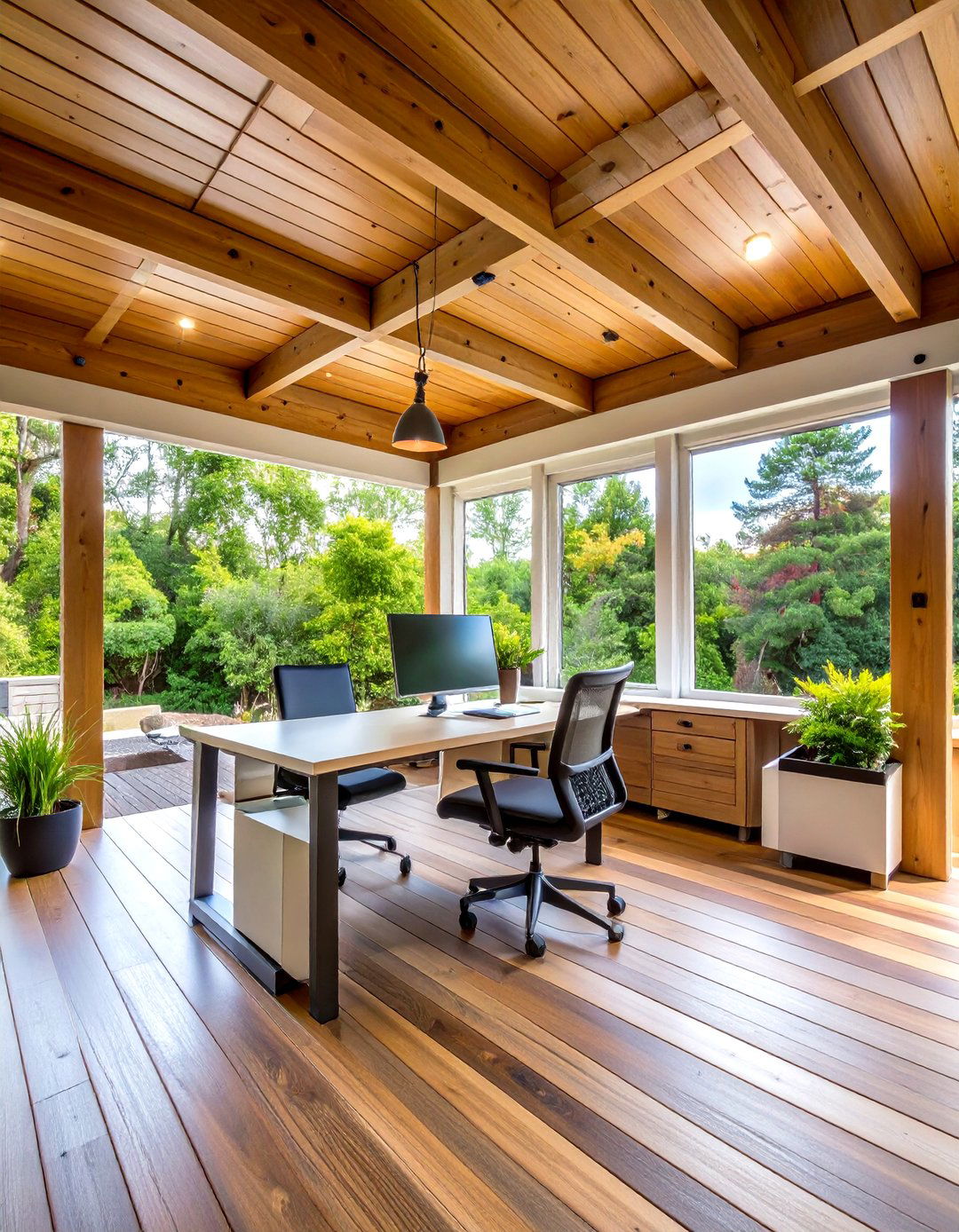 Under Deck Outdoor Office - 24 Under Deck Ideas