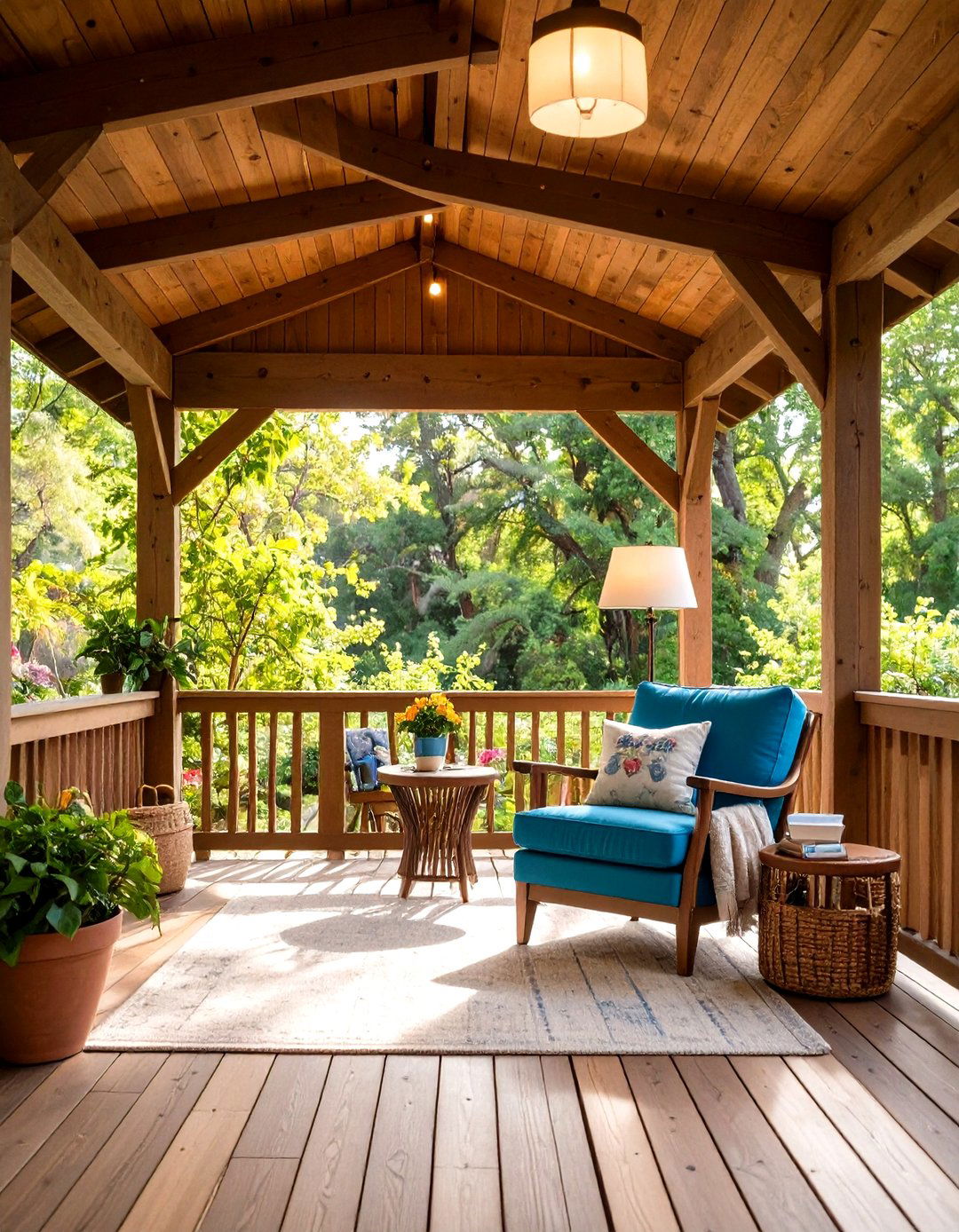 Under Deck Reading Nook - 24 Under Deck Ideas