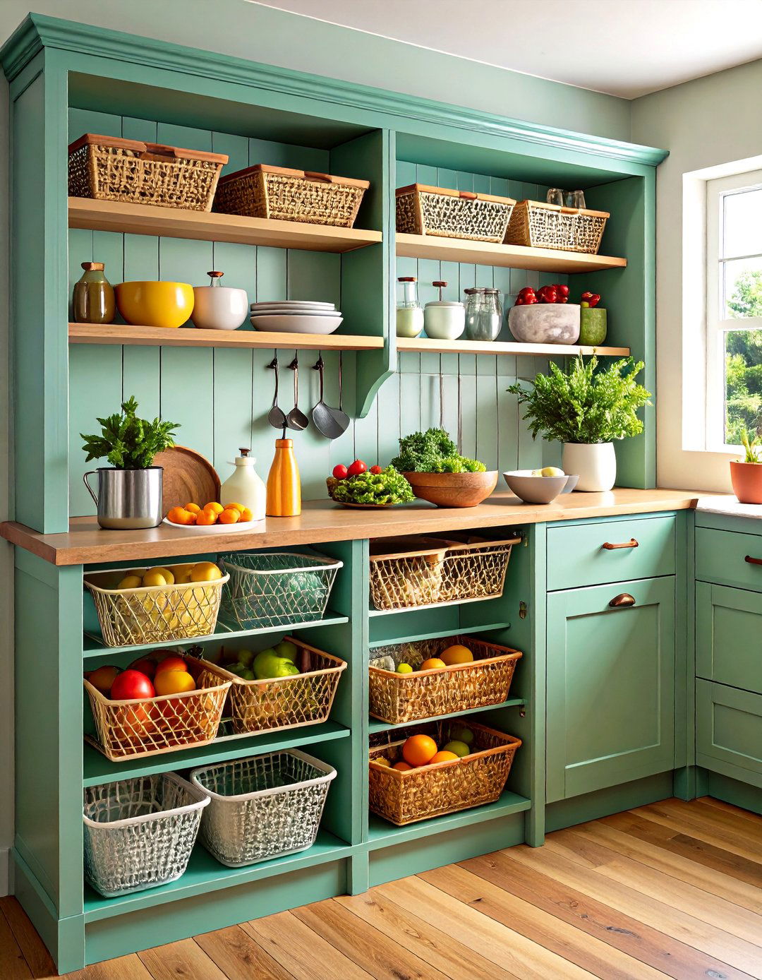 Under Shelf Basket Installation - 24 Tupperware Organization Ideas