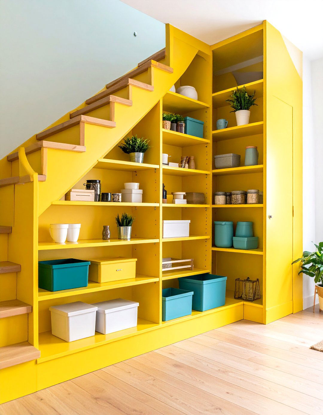Under Stair Corner Utilization - 24 Corner Pantry Ideas
