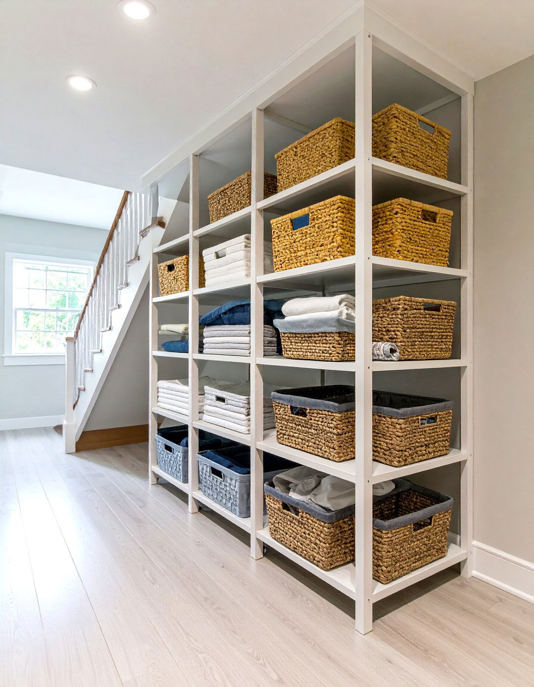 Under Stair Storage Systems - 24 Laundry Basket Storage Ideas