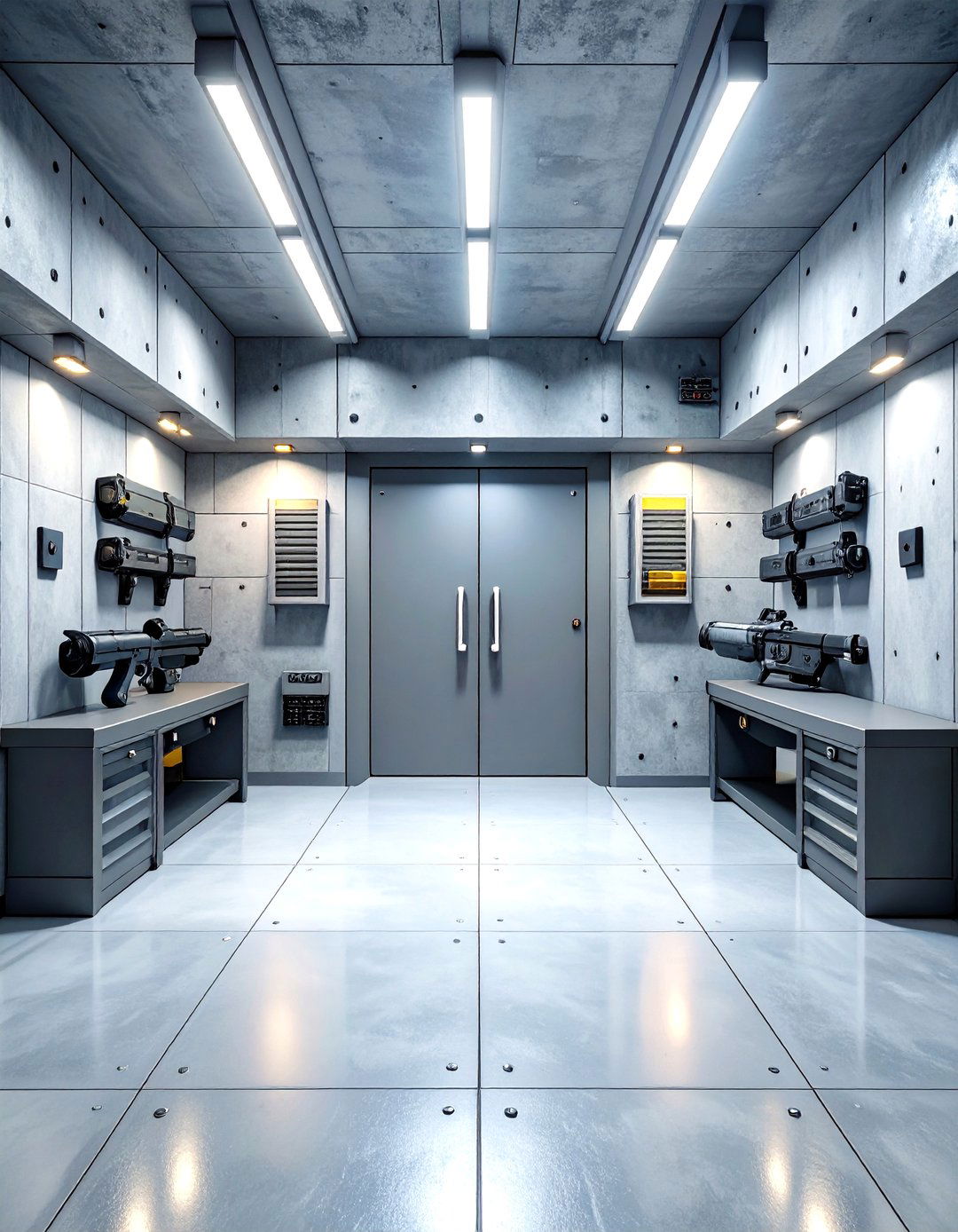 Underground Vault Bunker Room - 24 Man Cave Gun Room Ideas