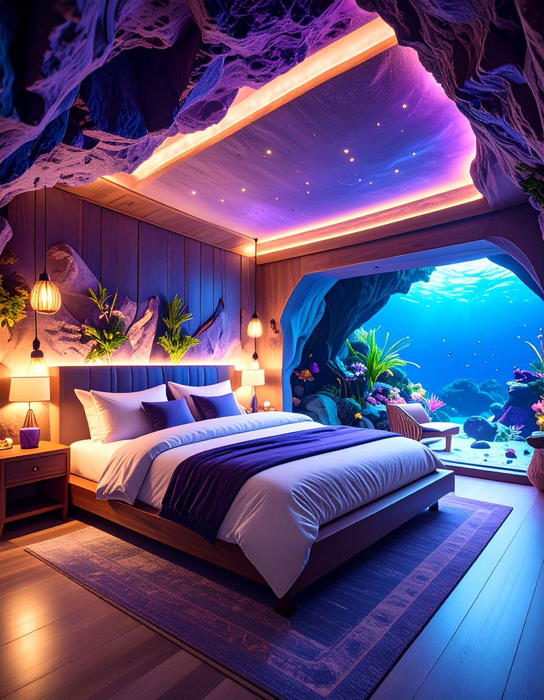 Underwater Cave Hideaway - 24 Underwater Mermaid Bedroom Ideas