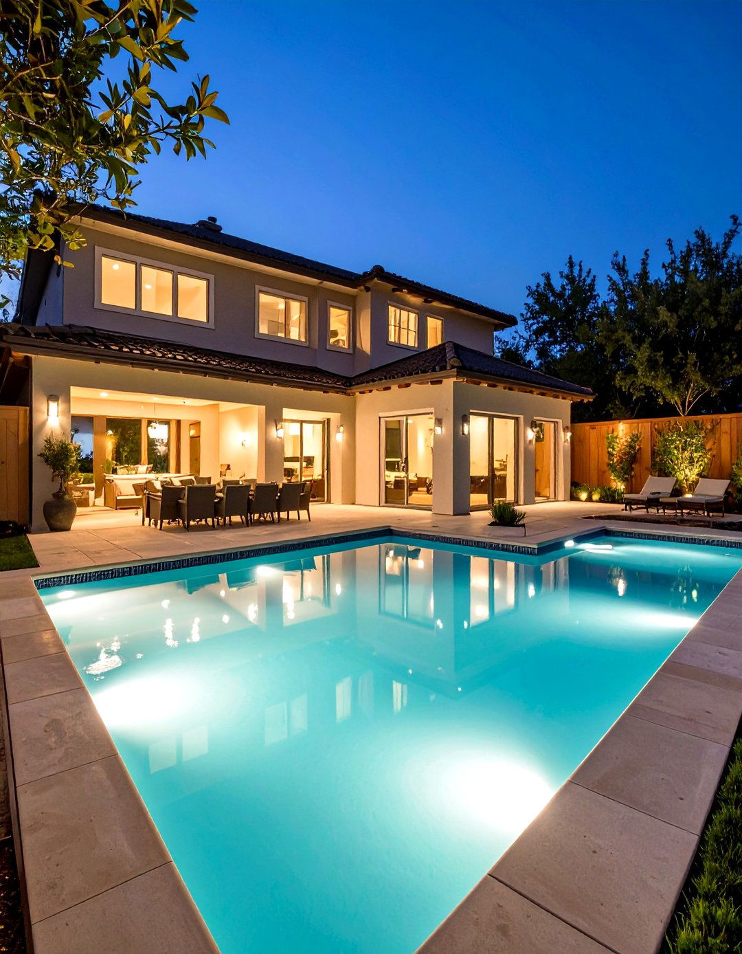 Underwater Lighting Feature Pool - 24 Small Inground Pool Ideas