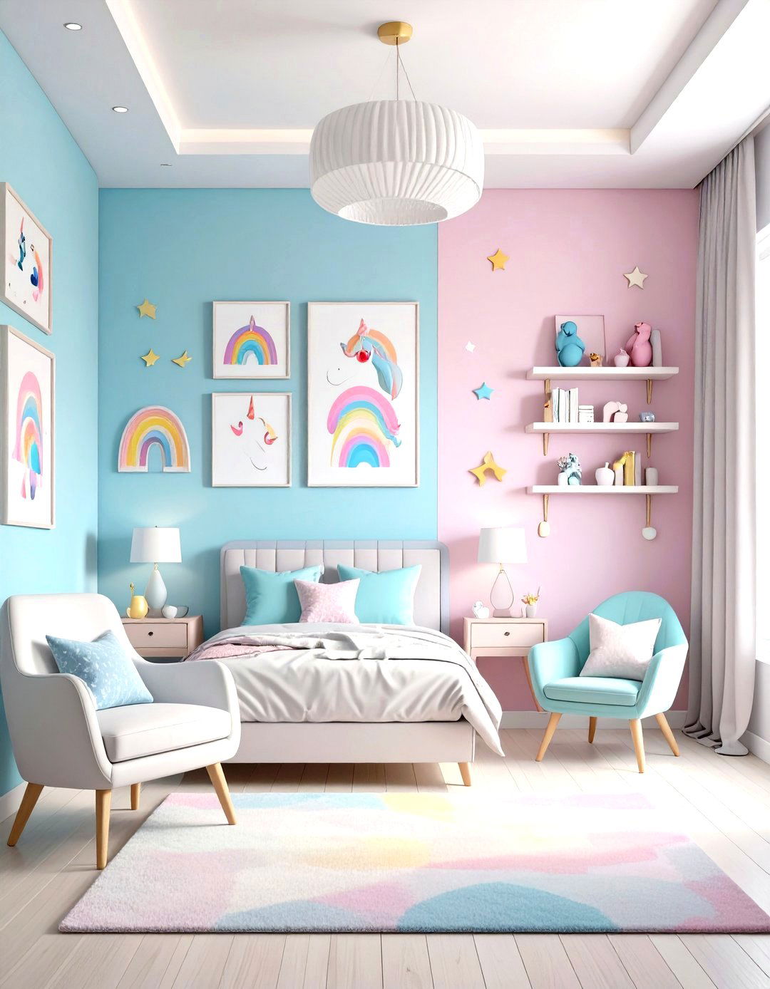 Unicorn Gallery Wall Display - 24 Unicorn Bedroom Ideas