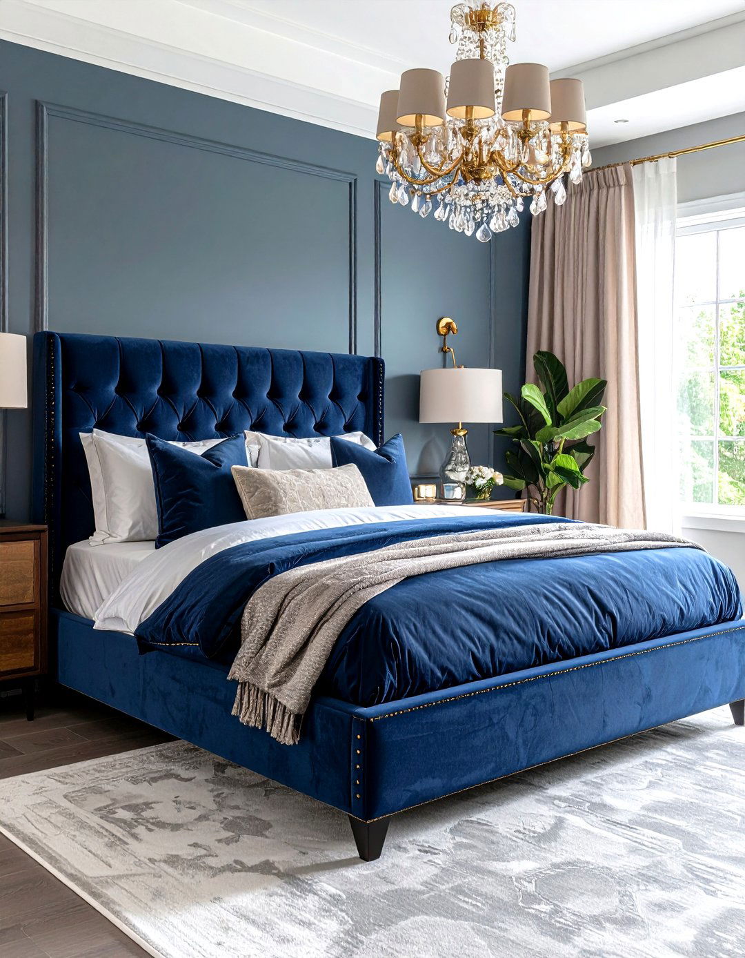 Upholstered Corner Bed with Tufted Headboard - 24 Corner Bed Ideas