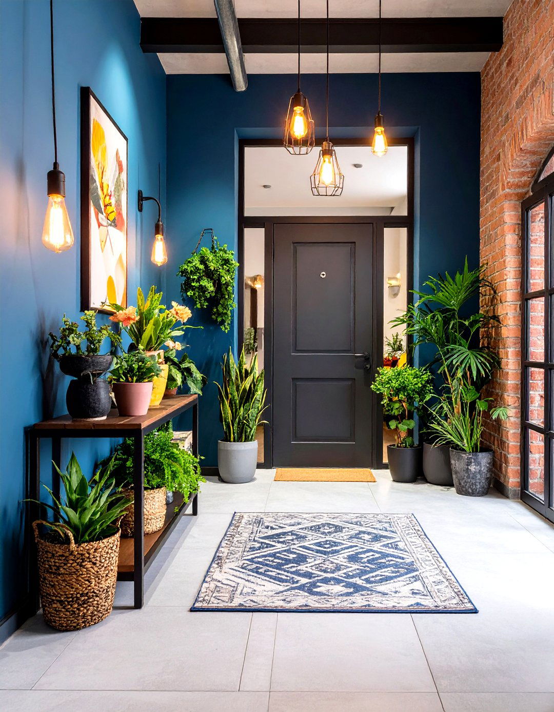 Urban Loft Console Styling - 24 Entry Table Decor Ideas