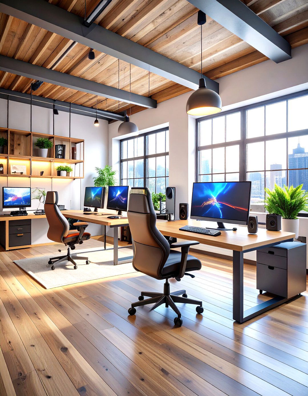 Urban Loft Gaming Paradise - 24 Small Media Room Ideas