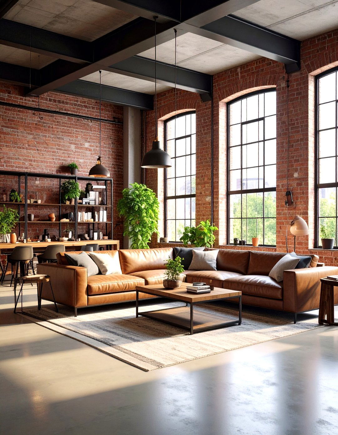 Urban Loft Industrial Style - 24 Black and White Living Room Ideas