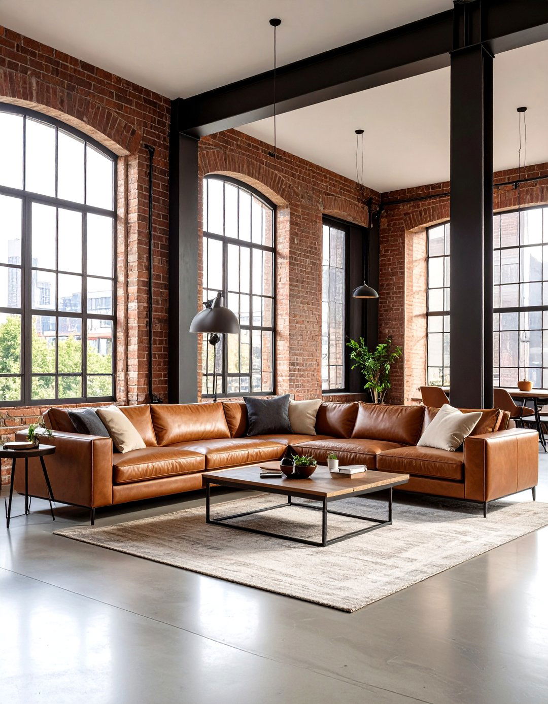 Urban Loft Living Room - 24 Cream and Black Living Room Ideas