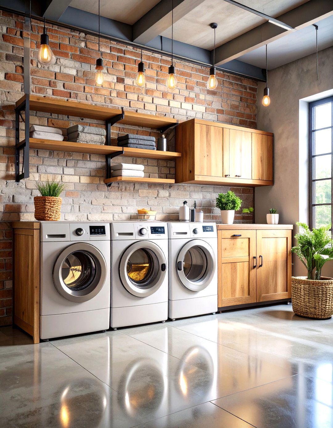 Urban Loft Stackable Laundry Industrial Chic - 24 Stackable Laundry Room Ideas