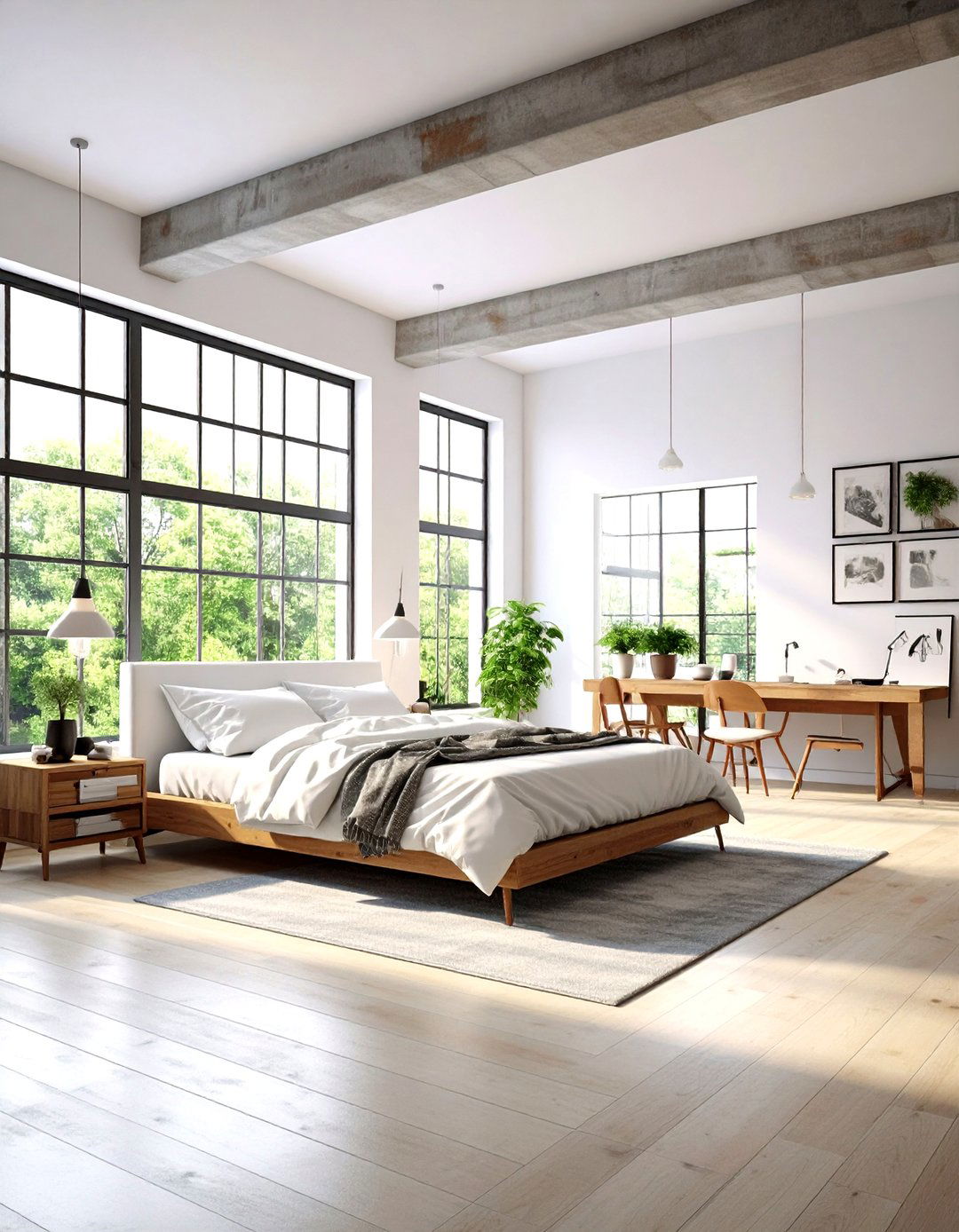 Urban Loft White Bedroom - 24 White Bedroom Ideas