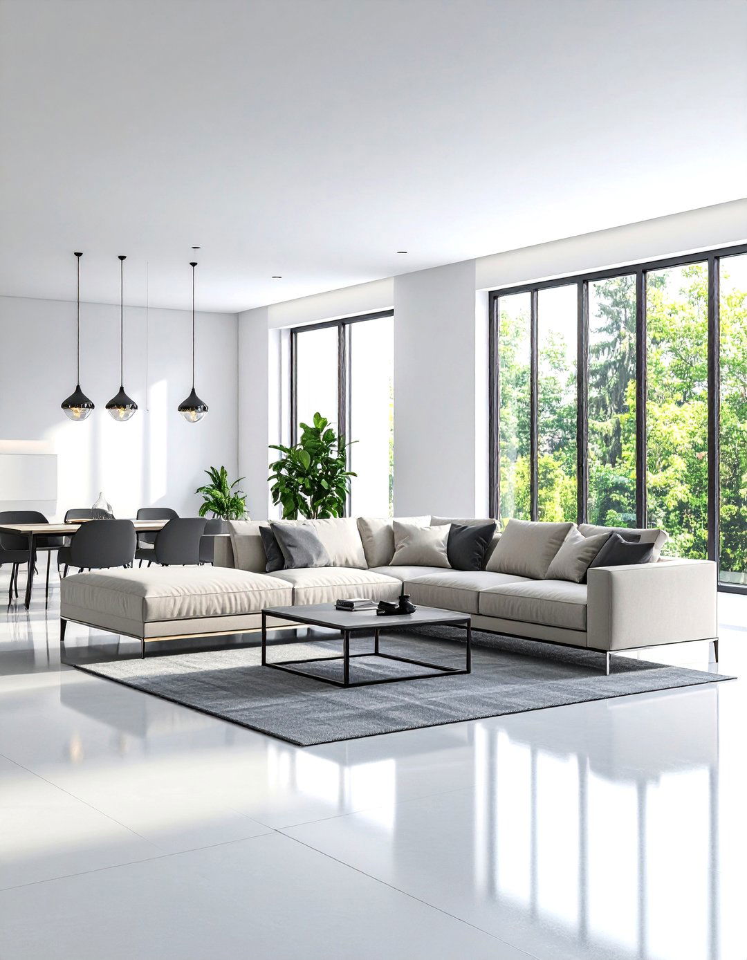 Urban Modern Beige Couch Loft - 24 Beige Couch Living Room Ideas