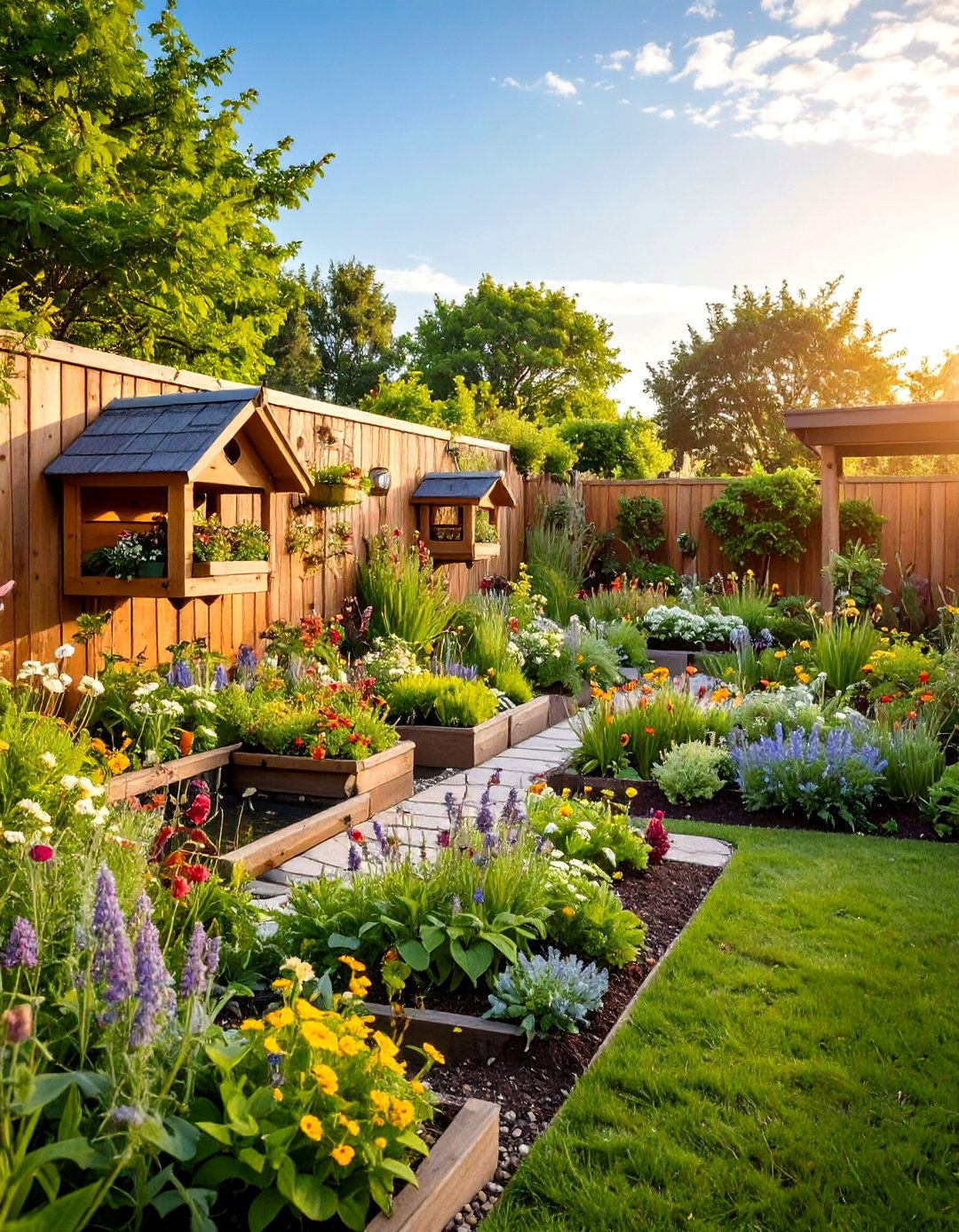 Urban Wildlife Habitat - 24 Small Walled Garden Ideas