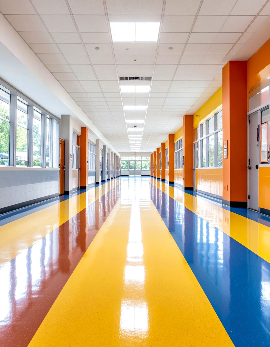 Urethane Sealed Concrete with Flexible Durability - 24 Types of Concrete Floor Finishes