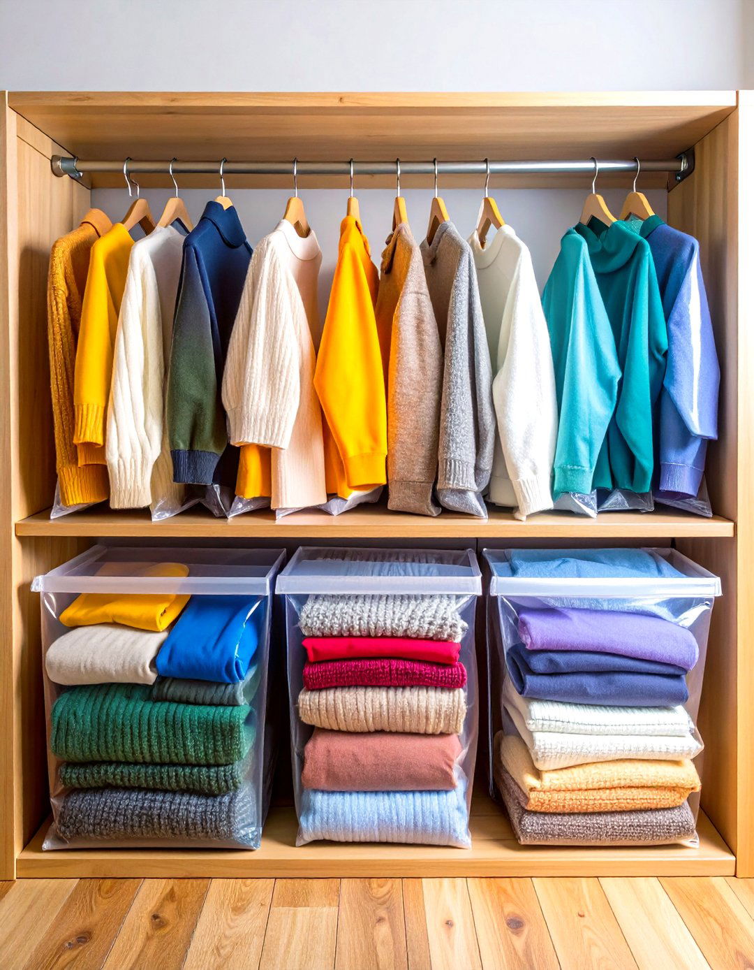 Vacuum Sealed Seasonal Storage System - 24 sweater storage ideas