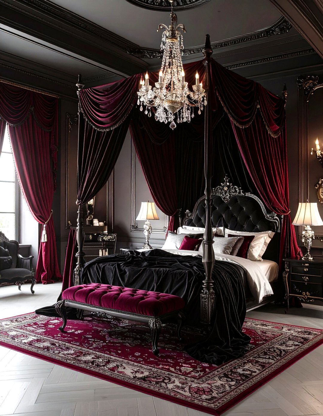 Vampire Gothic Manor Bedroom - 24 Fantasy Bedroom Ideas