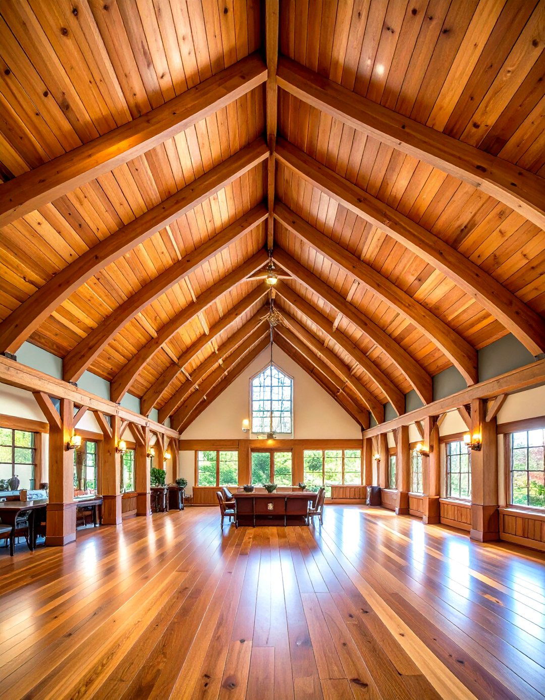 Vaulted Cathedral Wood Ceiling - 24 Wood Plank Ceiling Ideas