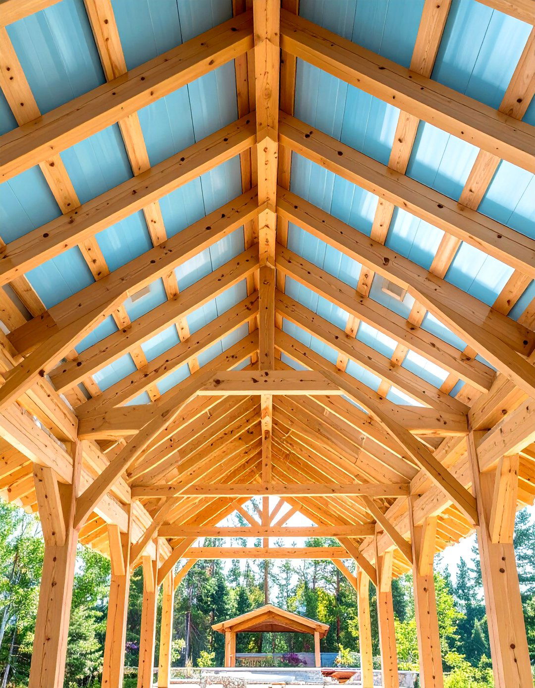 Vaulted Timber Beam Cathedral Style - 24 patio ceiling ideas