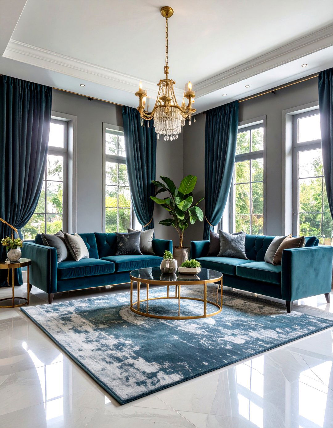 Velvet Curtains for Luxurious Texture - 24 What Color Curtains Go With Gray Walls
