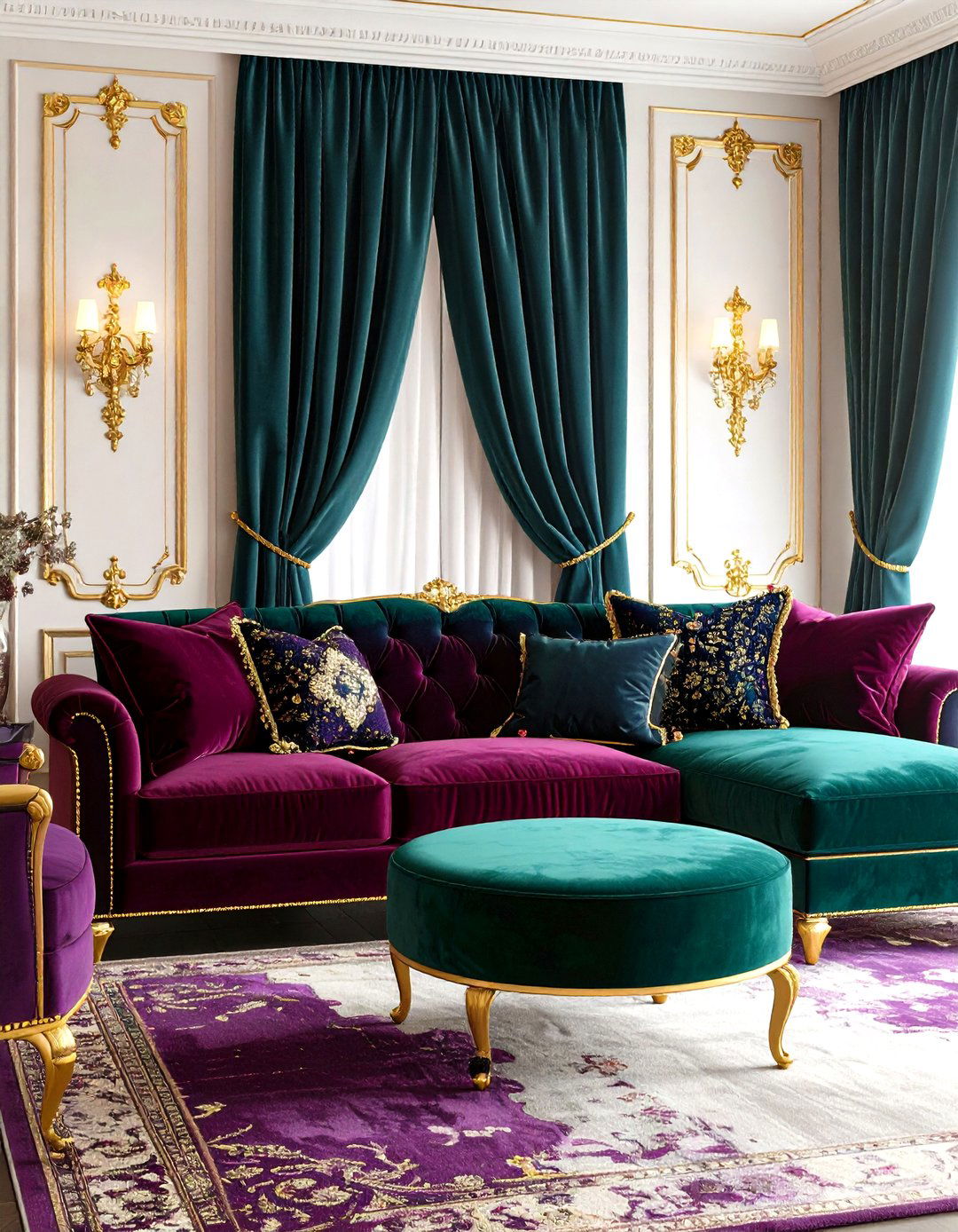 Velvet Luxury Lounge - 24 Witchy Living Room Ideas