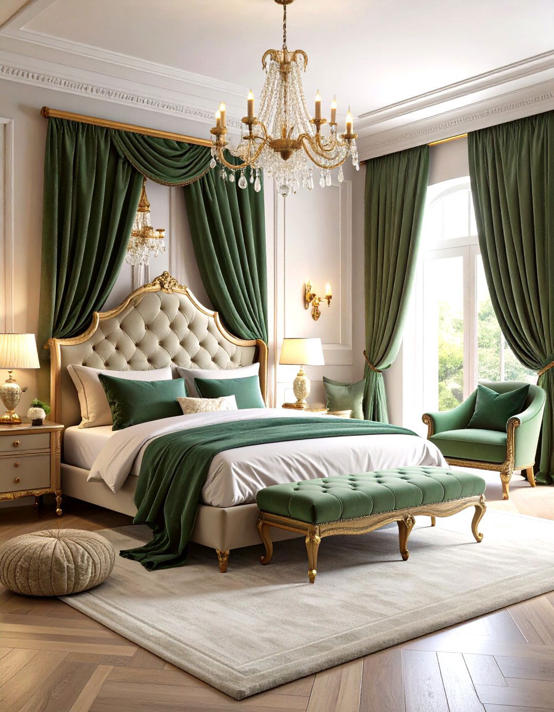 Velvet Texture Luxury - 24 Grandmillennial Style Bedroom Ideas