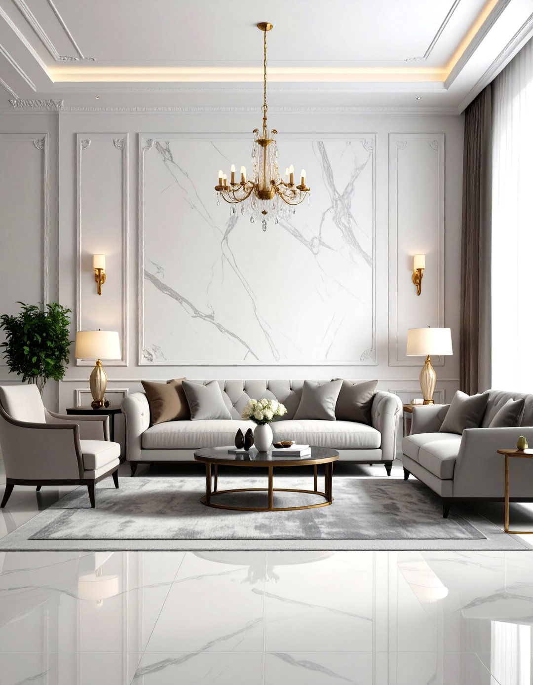 Venetian Plaster Finish Techniques - 24 Living Room Accent Wall Ideas