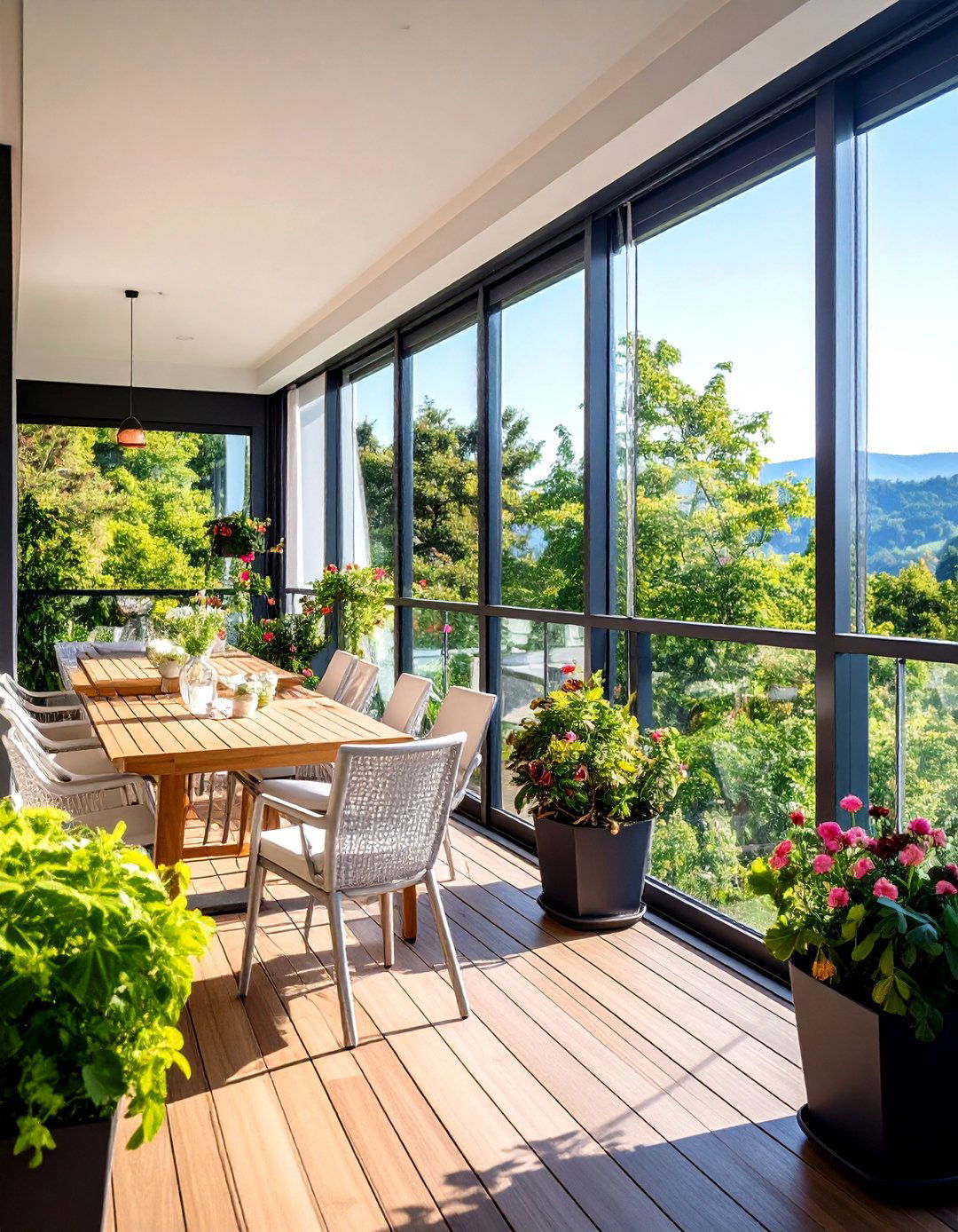 Ventilated Glass Balcony Enclosure - 24 Glass Balcony Design Ideas