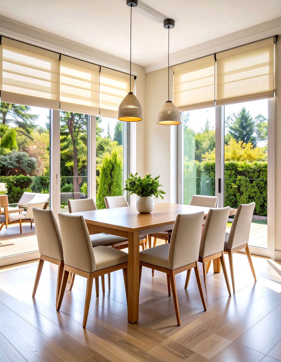 Vertical Blind Large Window Solutions - 24 Dining Room Window Treatments