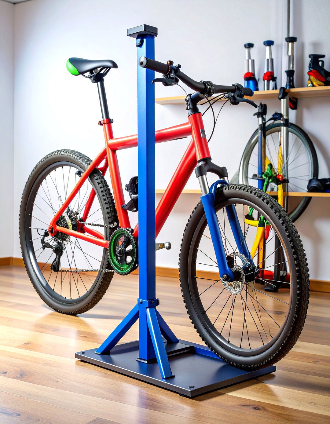 Vertical Floor Stand Solutions - 24 Garage Bike Storage Ideas