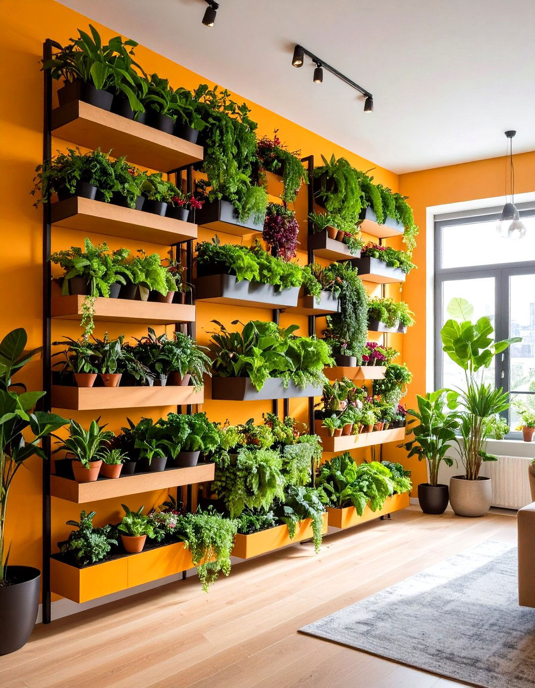 Vertical Garden Features - 24 Studio Apartment Ideas