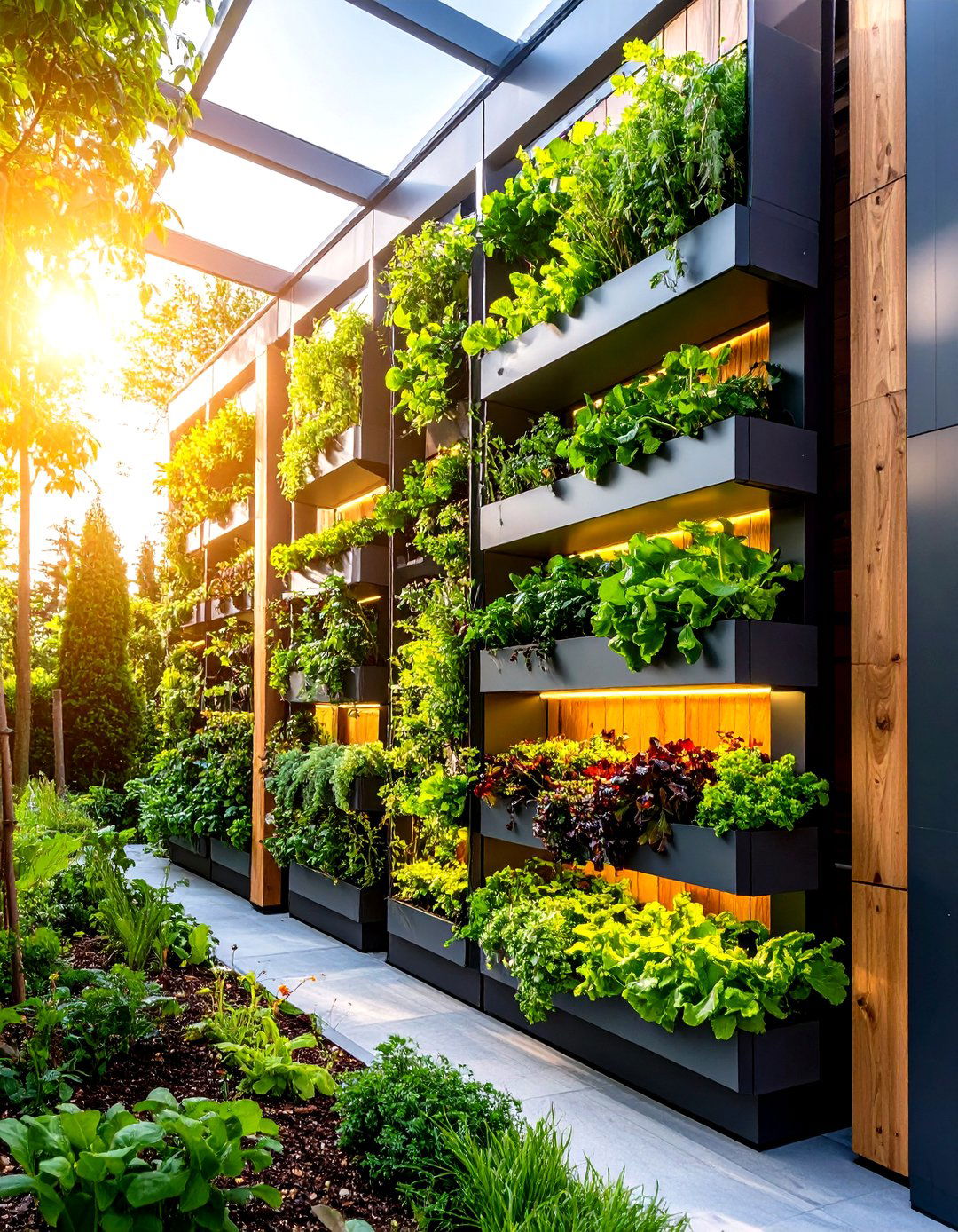 Vertical Garden Installation - 24 Simple Fence Line Landscaping Ideas