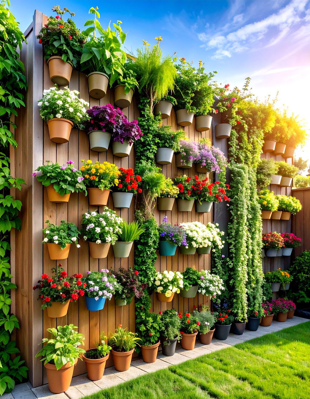 Vertical Garden Living Wall - 24 Small Front Yard Landscaping Ideas